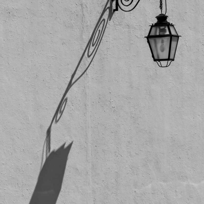 Luz de rua em Estremoz Alentejo Portugal