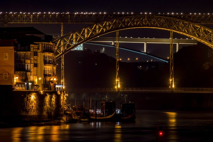 Luis I bridge at night